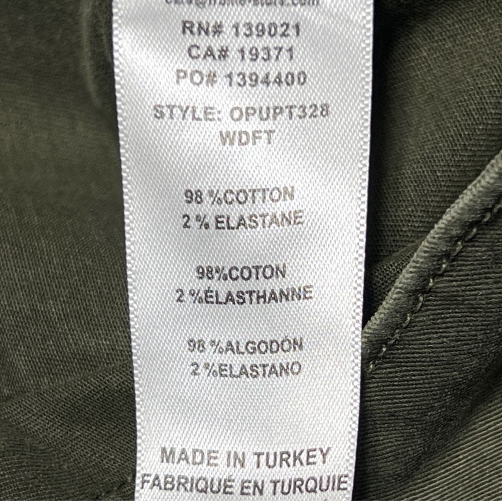 NWT Frame Olive Green Utility Pants, Size 33 - Picture 11 of 11